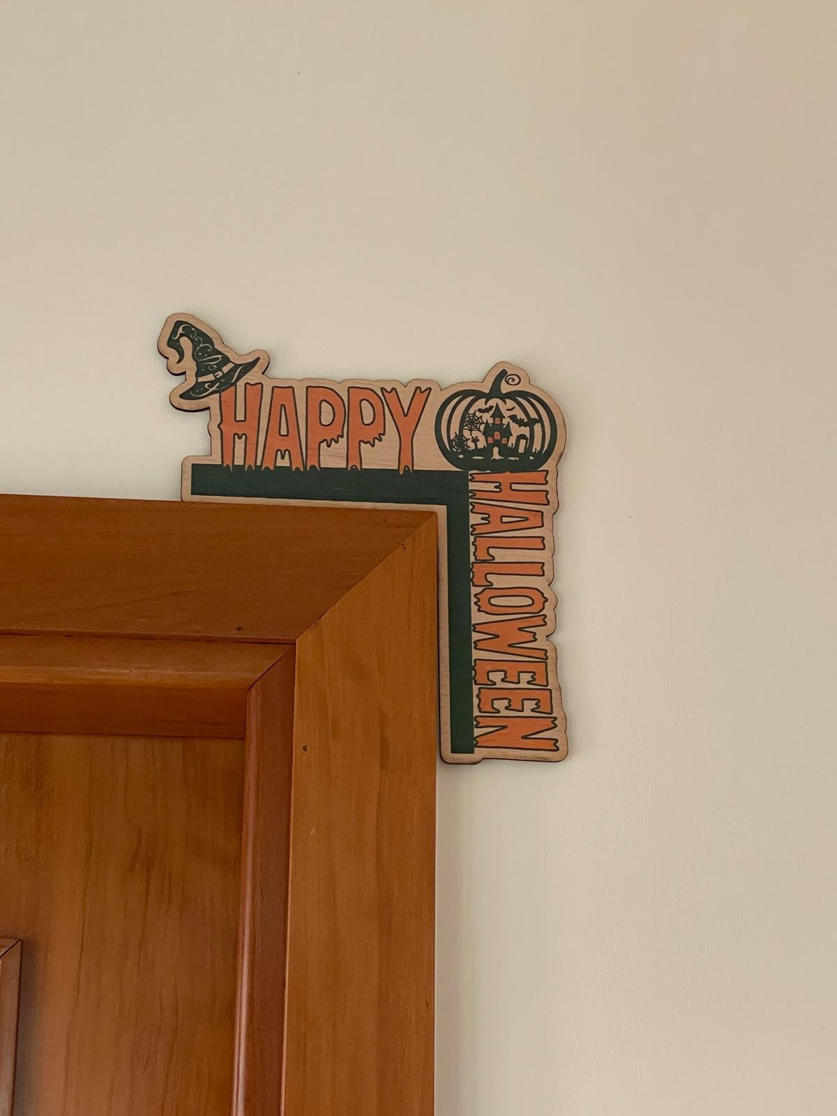 Halloween Door Corner Sign