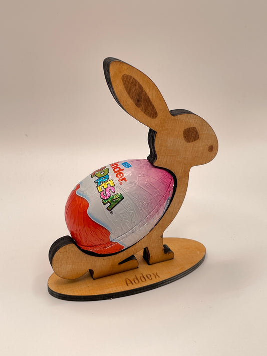 Suporte em forma de coelho para ovo "Kinder surpresa"