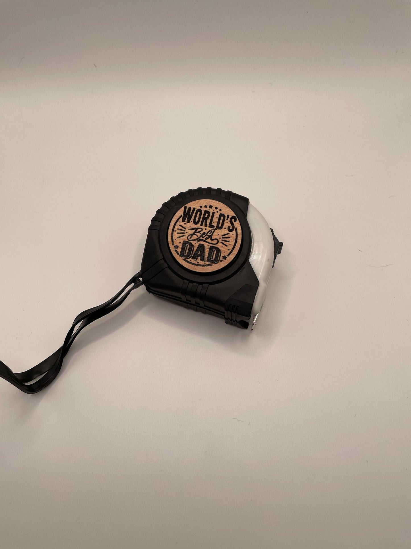 Father's Day tape measure with phrases
