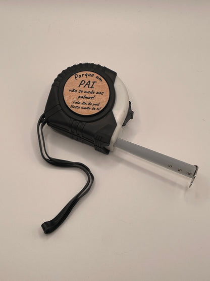 Father's Day tape measure with phrases