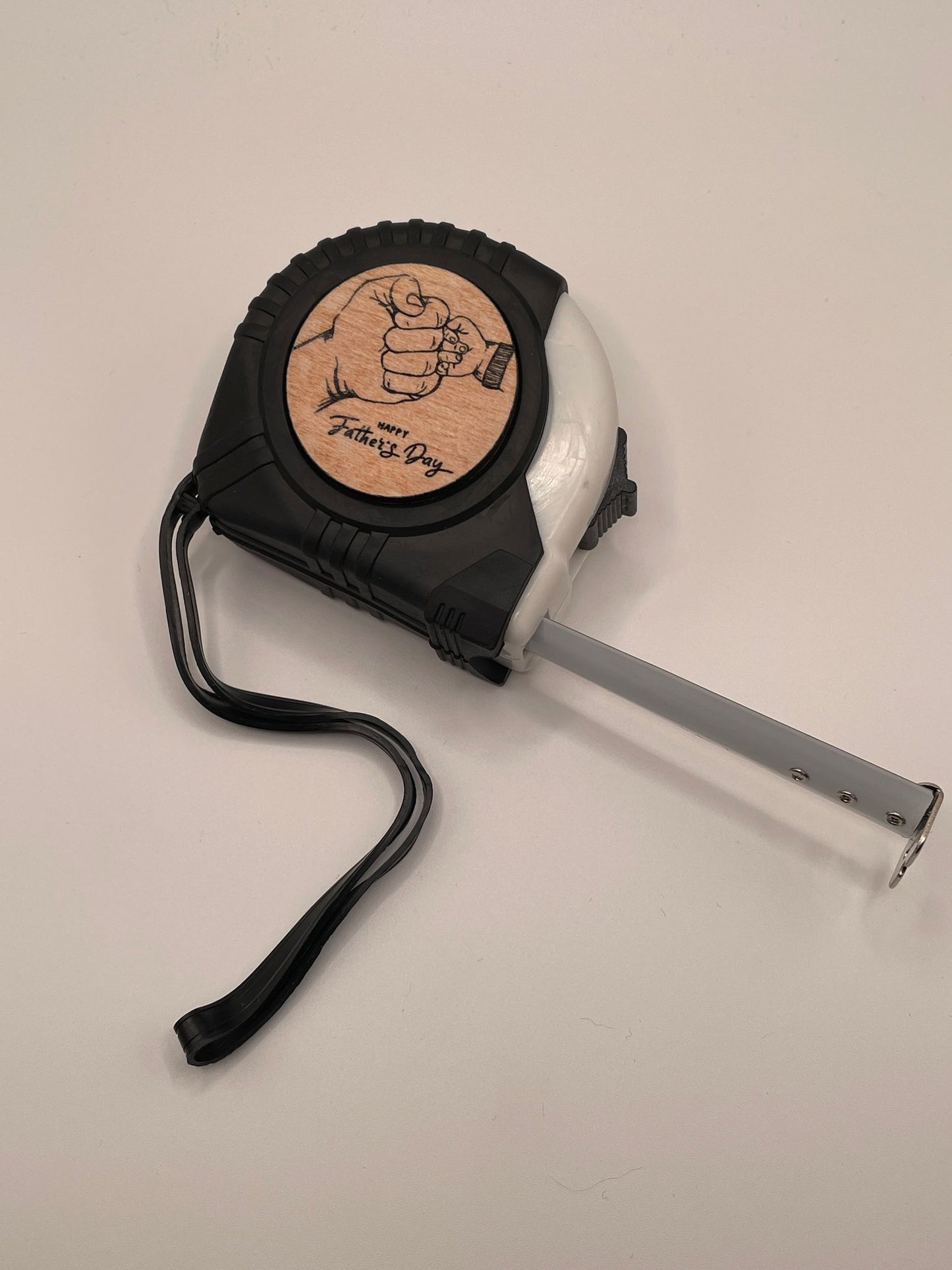 Father's Day tape measure with phrases