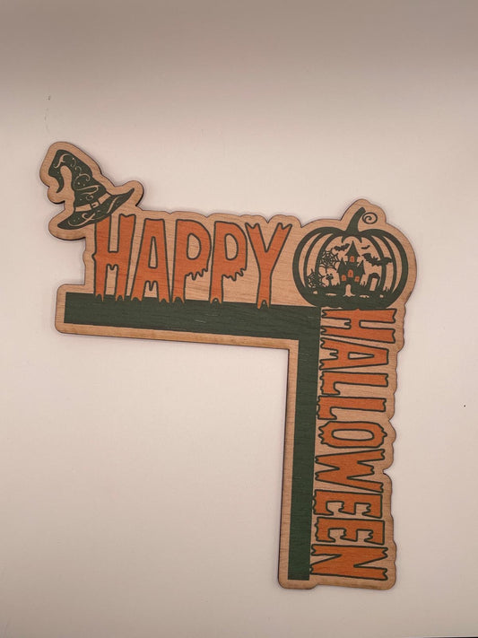 Halloween Door Corner Sign