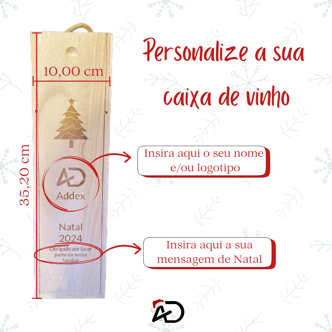 Caixa para garrafa de vinho