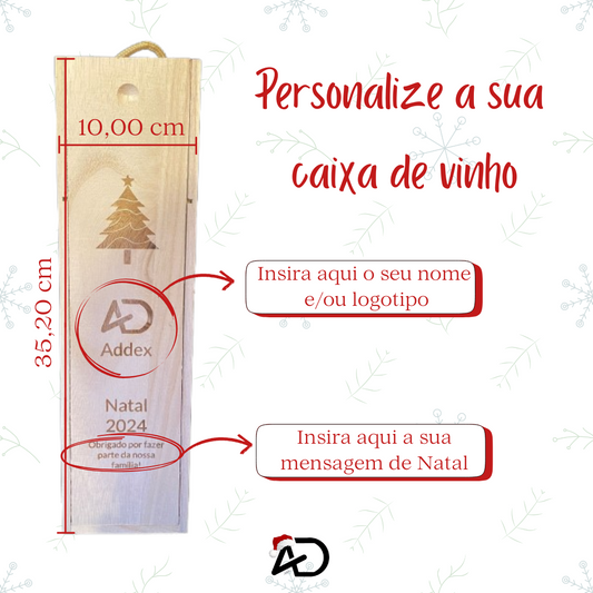 Caixa para garrafa de vinho