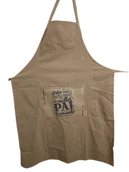 Father's Day Apron - "Para uso exclusivo do melhor pai do mundo"